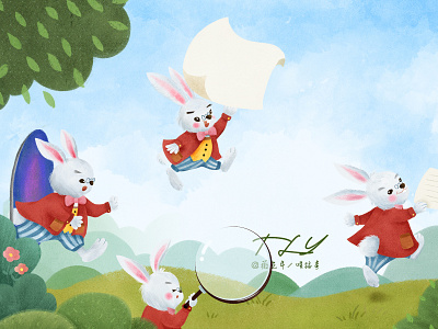Rabbit character design child illustration cute fantasy illustration illustration rabbits