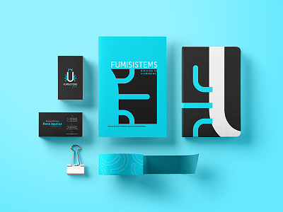 Fumisistems / Brand Applications brand application brand mark branding bussines card graphic design innovation inspiration logo logo design