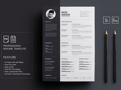 Resume/CV branding cv design graphic design logo minimal resume typography