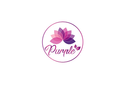 Purple cosmetic logo vector
