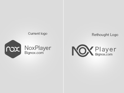 Rethought the logo for Nox Player.