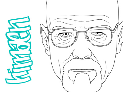 Breaking Bad art artwork breakingbad character design digital drawing heisenberg painting vector walterwhite