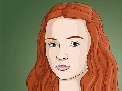 Sansa Stark fanart game gameofthrones girl got illustration illustrator of sansa stark thrones winterfell