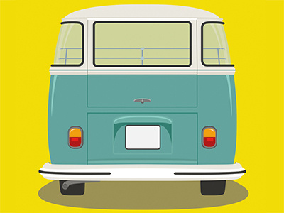 VW BUS T1 bulli bus car concept oldschool skate surf t1 vector vehicle volkswagen vw