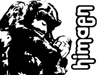 ape himaen ape black design illustration monkey shirt vector