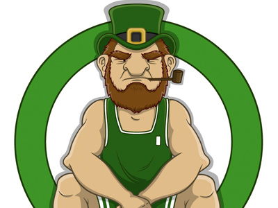 Boston Celtics boston celtics character green illustration logo nba vector