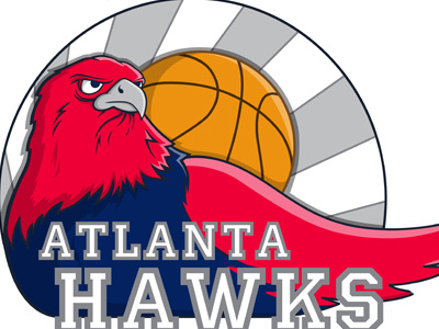 Atlanta Hawks atlanta basketball hawk hawks illustration logo nba vector