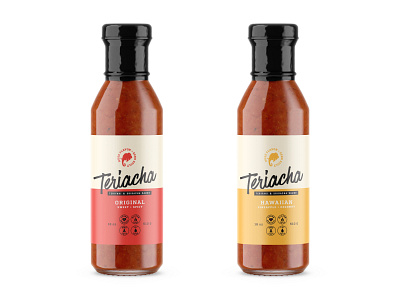 Teriacha Packaging asian food branding food packaging food packaging design label label design packaging packaging design sauce sriracha teriyaki