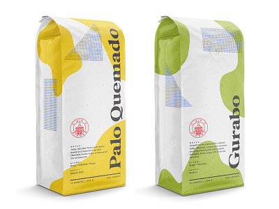 Cafe Picoro Coffee Packaging blobs branding coffee coffee bag coffee packaging geometric modernism packaging packaging design