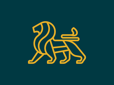 Monoline Lion Logo