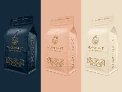 Moonlight Coffee Packaging Concept branding coffee packaging packaging design