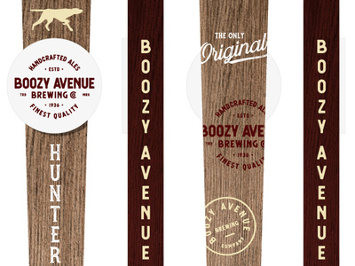 Boozy Avenue Tap Handle beer branding craft beer craft brew craft brewery tap handle