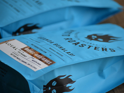 Motoroasters Coffee Bag coffee coffee bag coffee packaging fire package design packaging packaging design skull