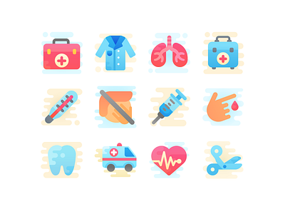 Cute Clipart: Healthcare corona coronavirus covid design flat hand health health care heart icon icon set illustrator medic ui ux vector virus web