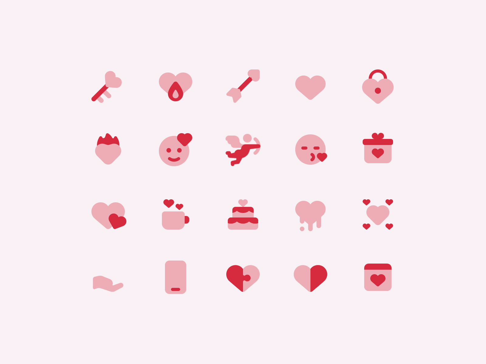 Plumpy Valentine's Day aftereffects animated arrow design emoji fire gift heart icon icon set illustrator love motion ui ux valentines day vector wedding