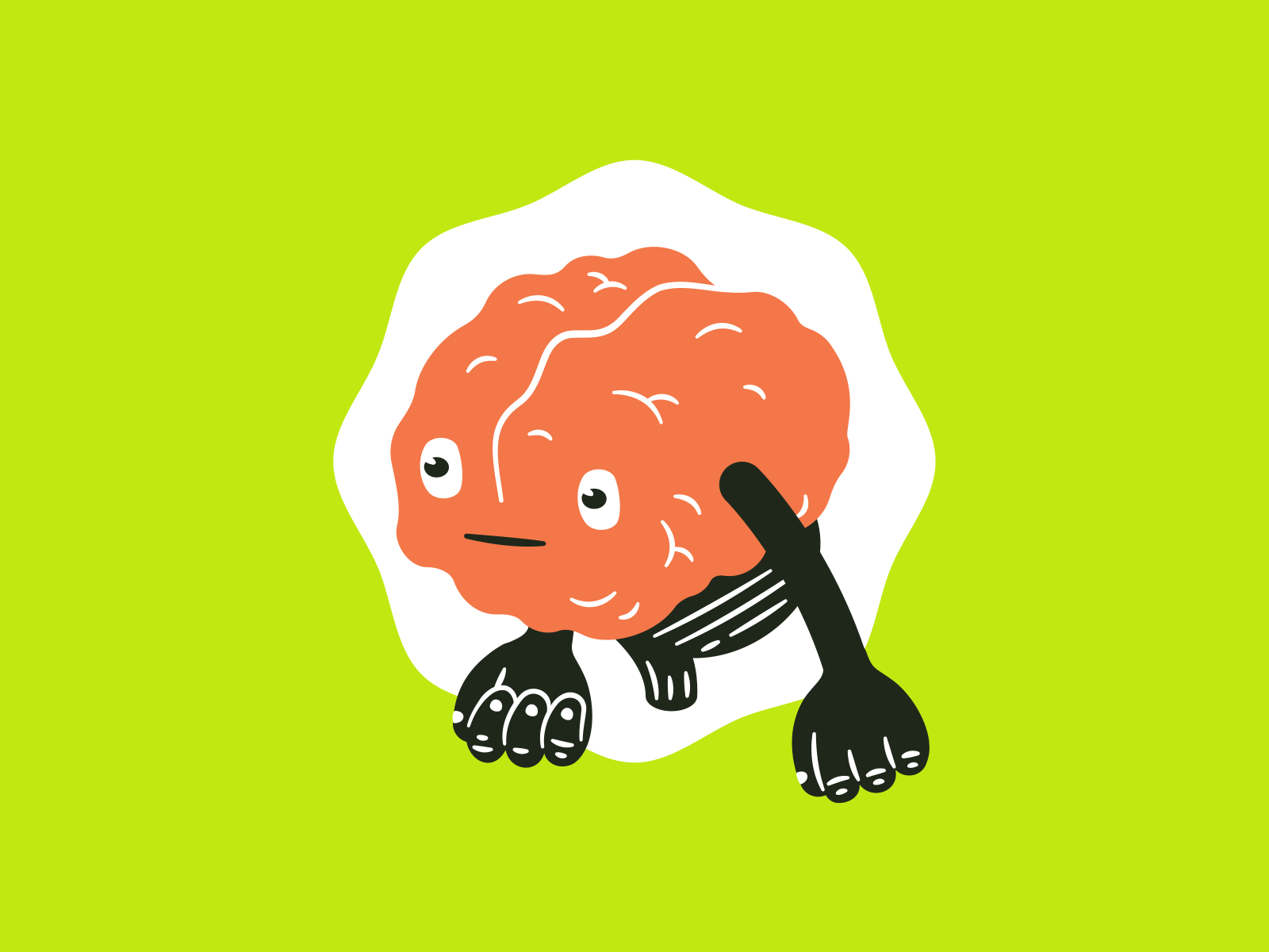 Success aftereffects animated brain hands happy illustration illustrator motion success ui ux vector web