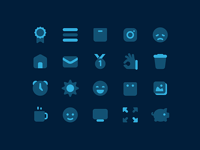 Plumpy Animated Icons aftereffects animated clock design emoji house icon icon set illustrator medal message motion piggy plumpy tea ui ux vector