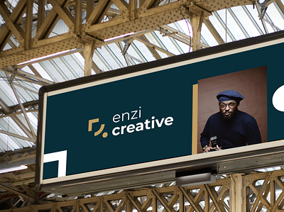 Enzi BubbleBillboard art direction branding design logo mockup