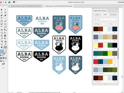 Alba dairy logo W.I.P