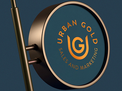 Urban Gold design logo marketing mockup psd mockup sales