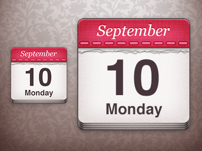 Calendar calendar date events icon illustration ovenbits photoshop retina ui design