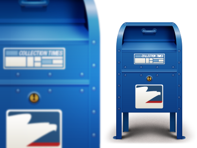 Mailbox icon illustration mailbox photoshop vector