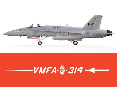 VMFA 314 Black Knight F18 A+ Hornet
