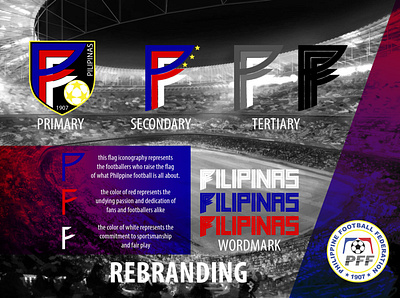 Philippine Football Federation - Rebranding Concept branding logo design sports branding