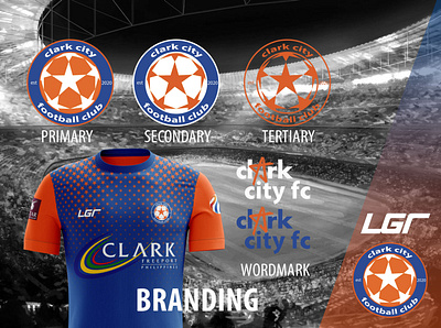 Clark City Football Club branding football club football jersey football kit soccer jersey soccer kit sports branding