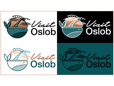 Visit Oslob Branding design illustration logo logo design vector