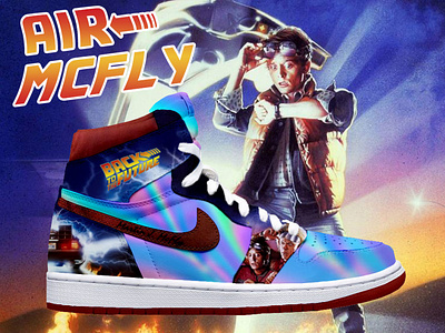 "Air McFly" custom shoes shoe design