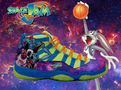 Space Jam Designed Jordan 11 custom shoes shoe design
