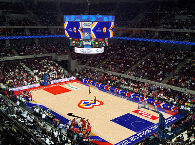FIBA World Cup 2023 Arena Floor Design arena floor basketball court sports branding