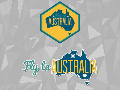 Fly To Australia logo blog design blog logo branding logo design