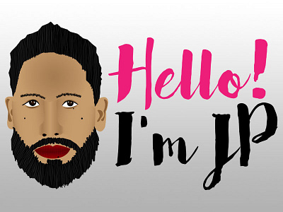 Hello I'm JP avatar face art face graphics personal branding personal id