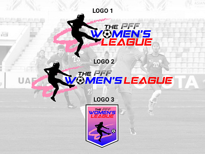 The PFF Women's League football logos logo design sports logo