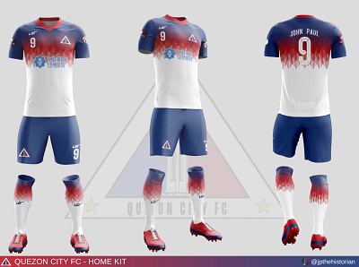 Quezon City FC - Home Kit design football club football jersey football kit logo soccer jersey soccer kit sports branding sports logo