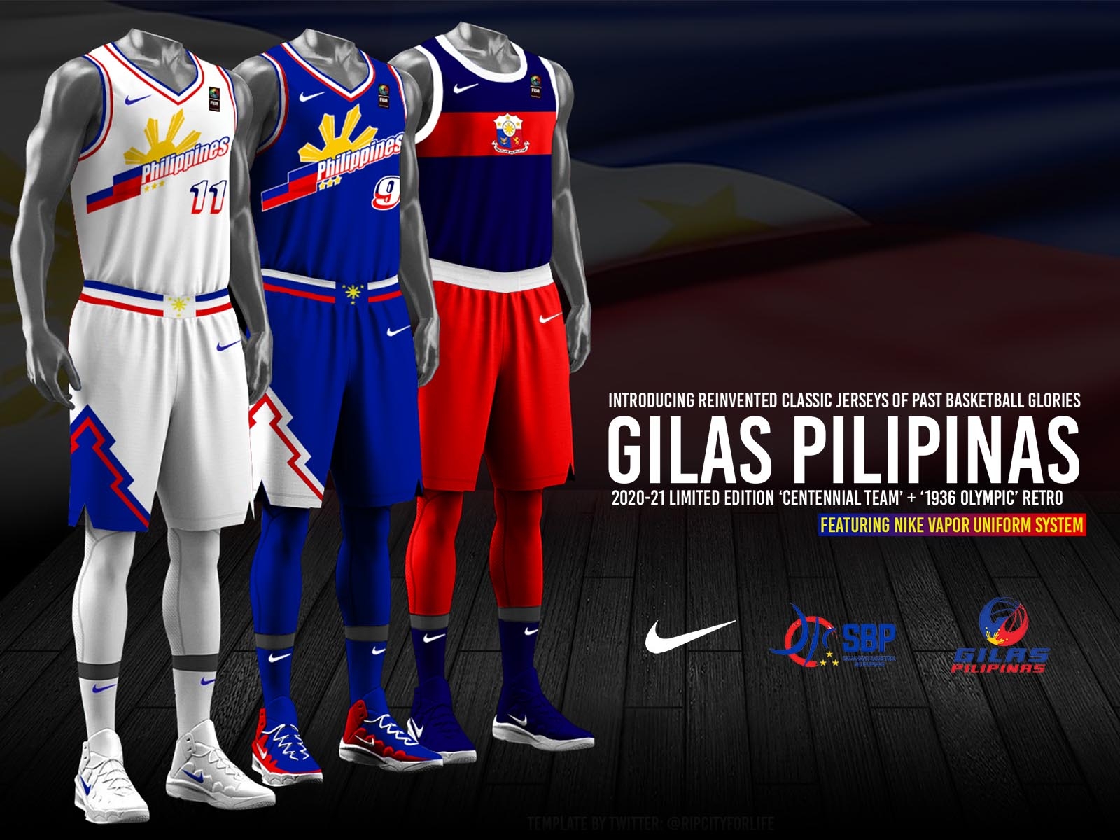 2020-21 Gilas Pilipinas Retro Nike Jerseys #1 by JP Canonigo on Dribbble