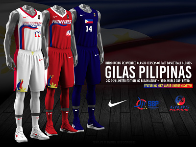 2020-21 Gilas Pilipinas Retro Nike Jerseys #2