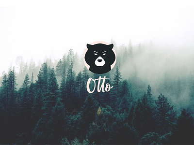 Logo Otto angry bear branding forest graphics illustration logo
