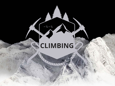 Climbing logo climbing design graphic illustrator logo mountain