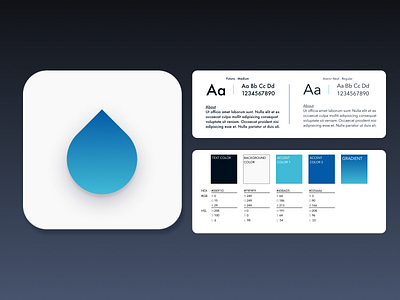 Daily UI #005 app icon app icon design blue brand design brand identity color palette daily ui 005 dailyuichallenge style guide typography