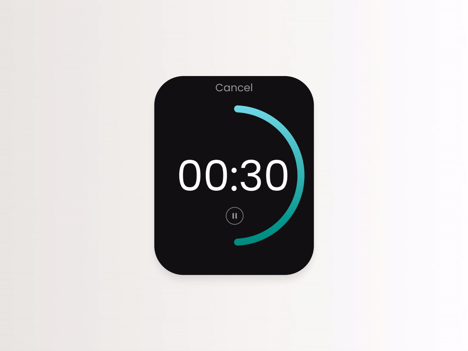 Daily UI #014 animated gif animation apple watch design countdown timer daily ui 14 daily ui challenge prototype ui design watch design