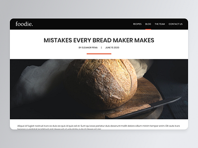 Daily UI #035 blog post daily ui 035 daily ui challenge food and drink ui design website design