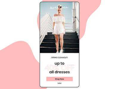 Daily UI #036 daily ui 036 daily ui challenge ecommerce fashion shopping app special offer ui design