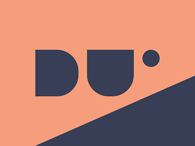 Daily UI #052 blue daily ui 052 daily ui challenge daily ui logo letter logo design logo design orange