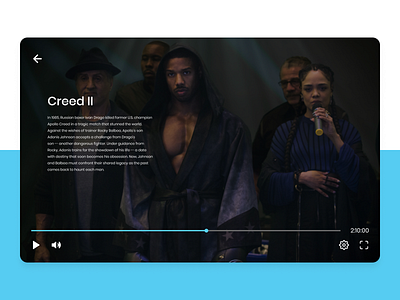 Daily UI #057 blue daily ui 057 daily ui challenge movies streaming app streaming service tv tv app tv design ui design video player