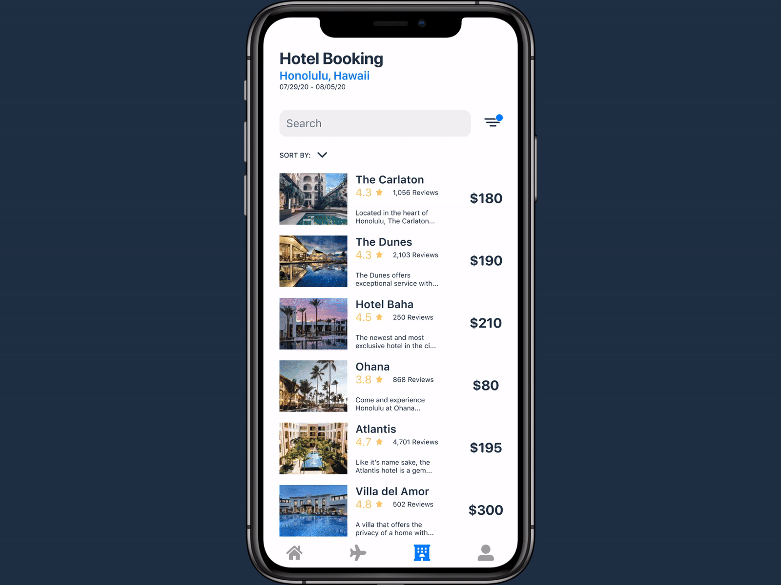 Daily UI #068 blue booking app daily ui 068 daily ui challenge flight app flight booking flight search flights minimalist design mobile app design prototype animation ui design