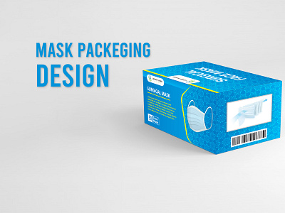 Mask Box Packaging design box box packaging design graphic design rabbidesigner rabbigex surgical mask surgical mask box surgical mask box design