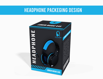 Headphone box packaging Design amazon product box designer box pacakging design box packaging graphic design product box designer product box packaging product design rabbidesigner rabbigex